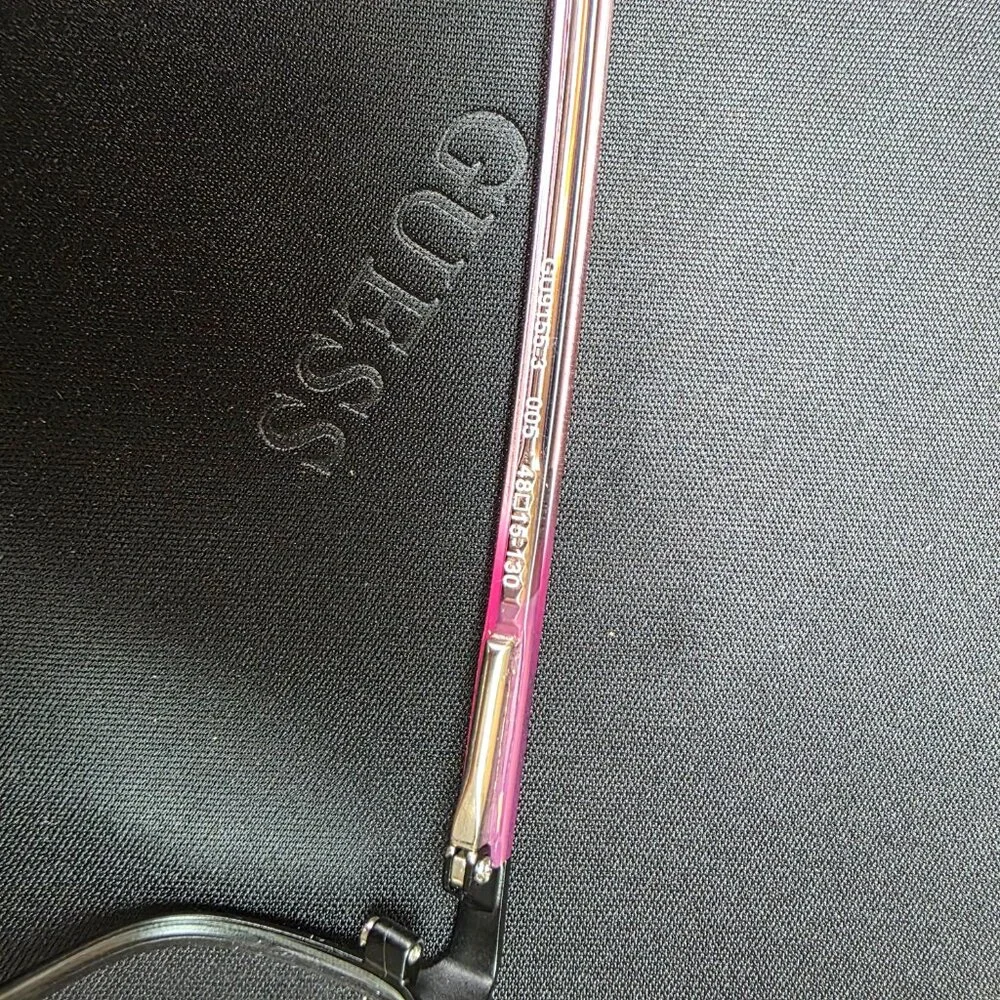 NEW Pink Black Stainless Steel Guess prescription frame